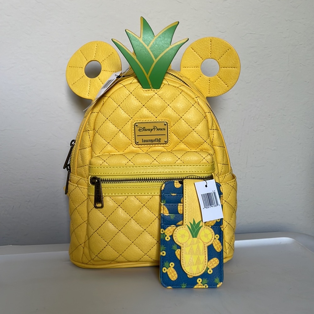 Mickey Mouse Pineapple Mini Loungefly Backpack & Card Case